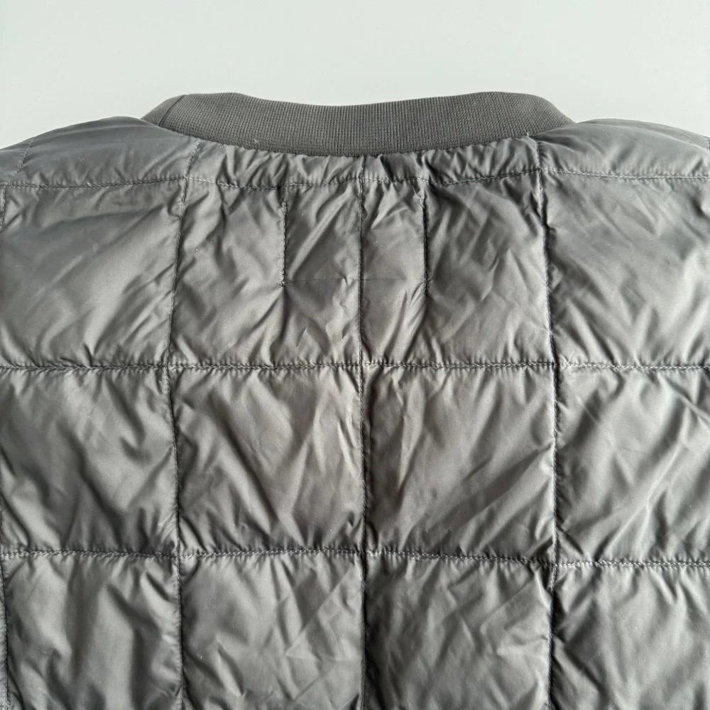Taion Mountain Wear Pullover Crew Quilted Puffer Inner Jacket Charcoal Gray US M
